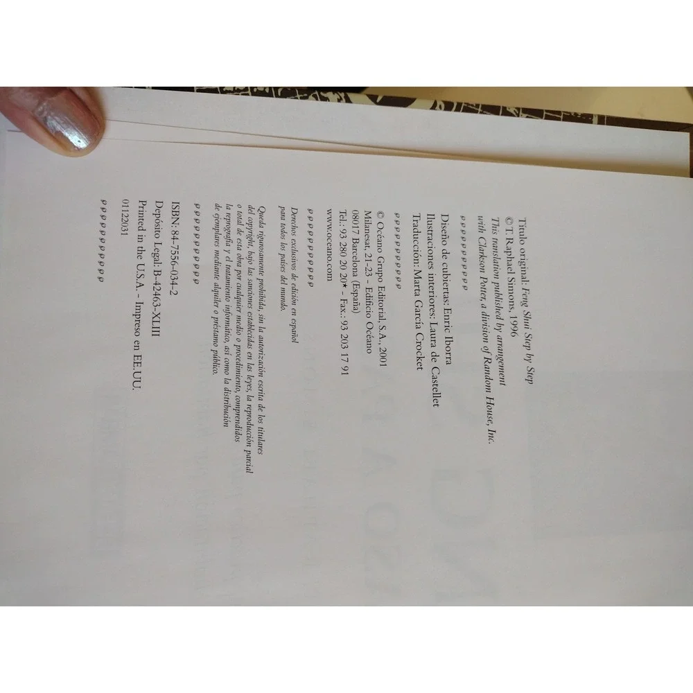Feng shui paso‎ a Paso by T. Raphael Simons (2005, Hardcover) Spanish Version